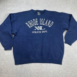 Galt Crew Rhode Island Athletic Dept Sweatshirt Navy Blue XXL Mens Collegiate
